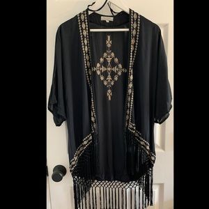 World Market Kimono with Tassels